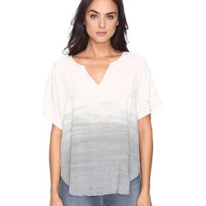 Michael Stars Haze Wash Modern Rayon Peasant Top